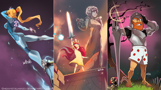 Artist Gives Video Game Characters A Cartoony Facelift